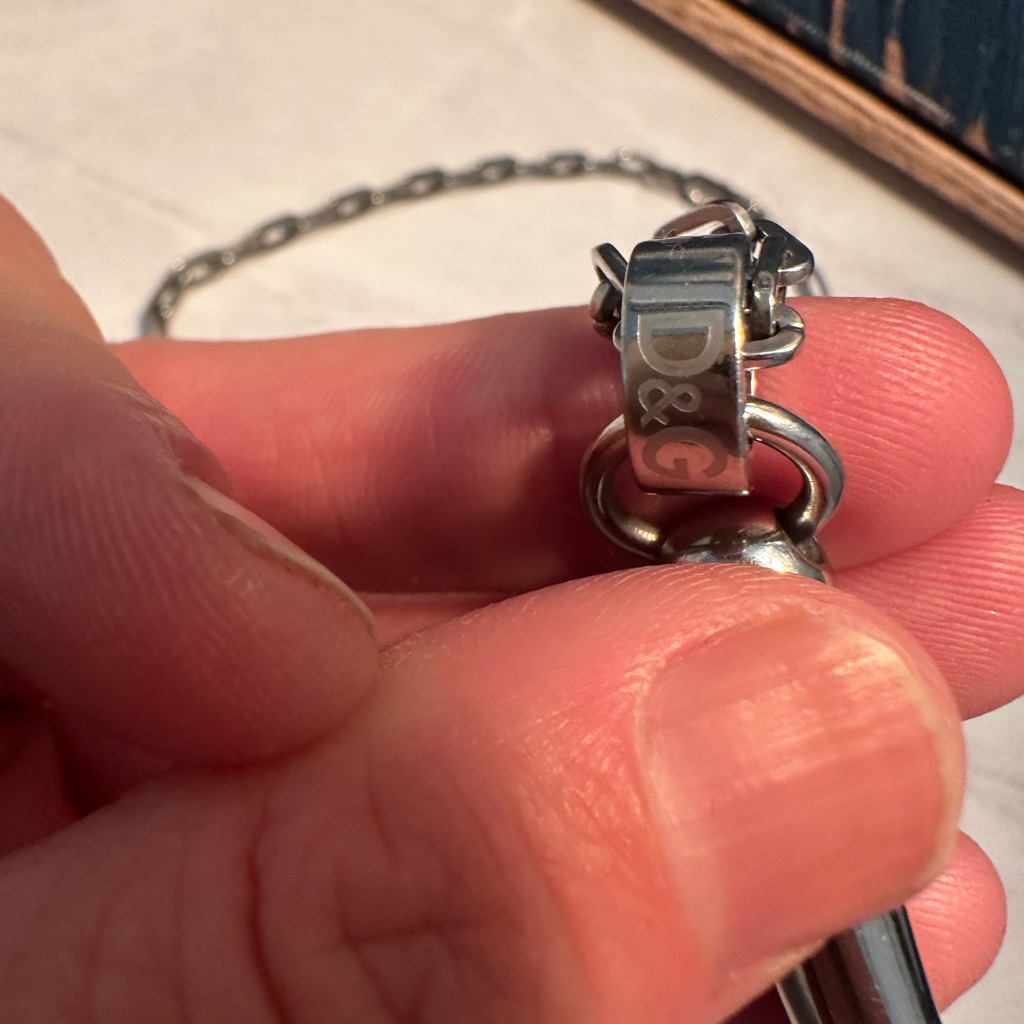 D&G Stainless Steel Horn Necklace